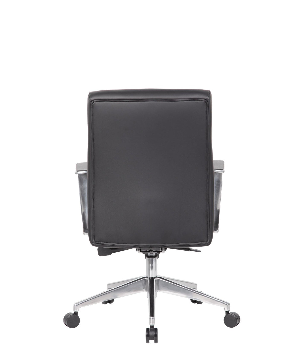 Modern Conference Chair with Aluminum Arm & Base - Interstate Furniture Distributors