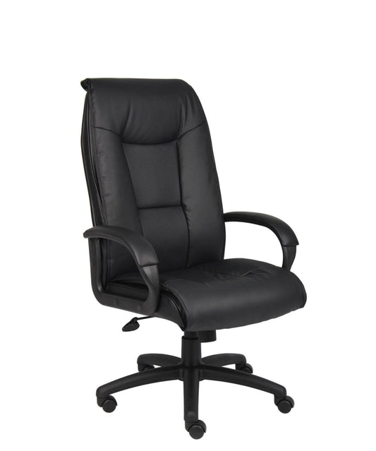 Executive Leather Plus Chair W/Padded Arm - Interstate Furniture Distributors