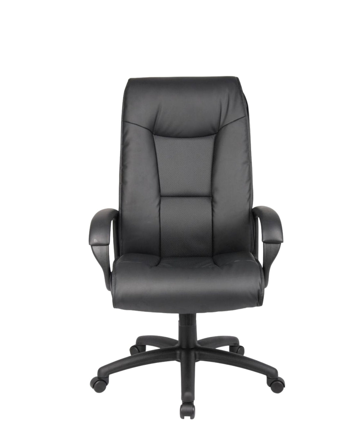 Executive Leather Plus Chair W/Padded Arm - Interstate Furniture Distributors