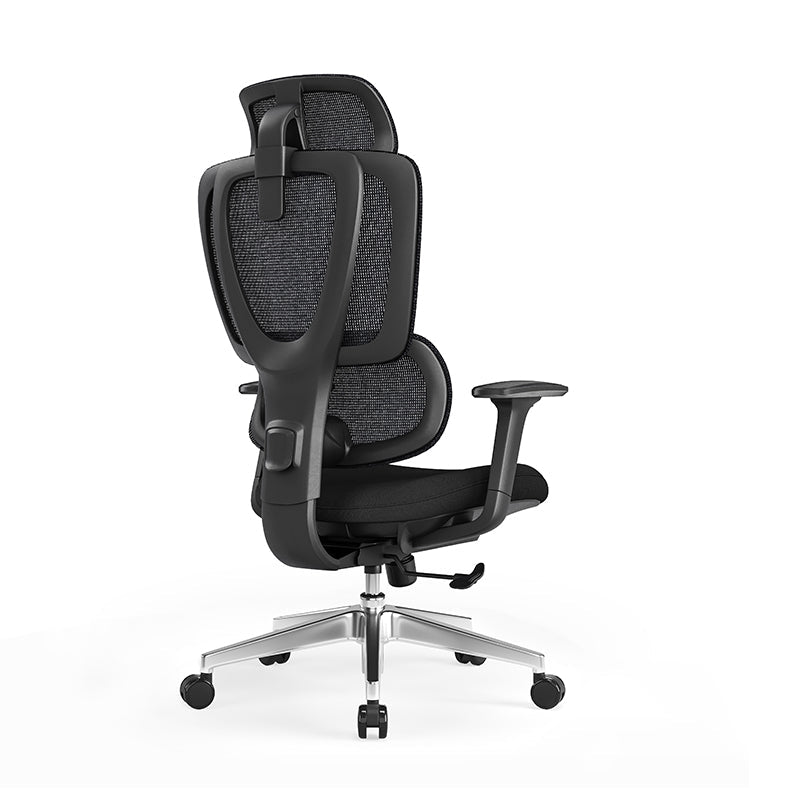 Headrest Mesh Back & Fabric Seat Executive Chair - Interstate Furniture Distributors