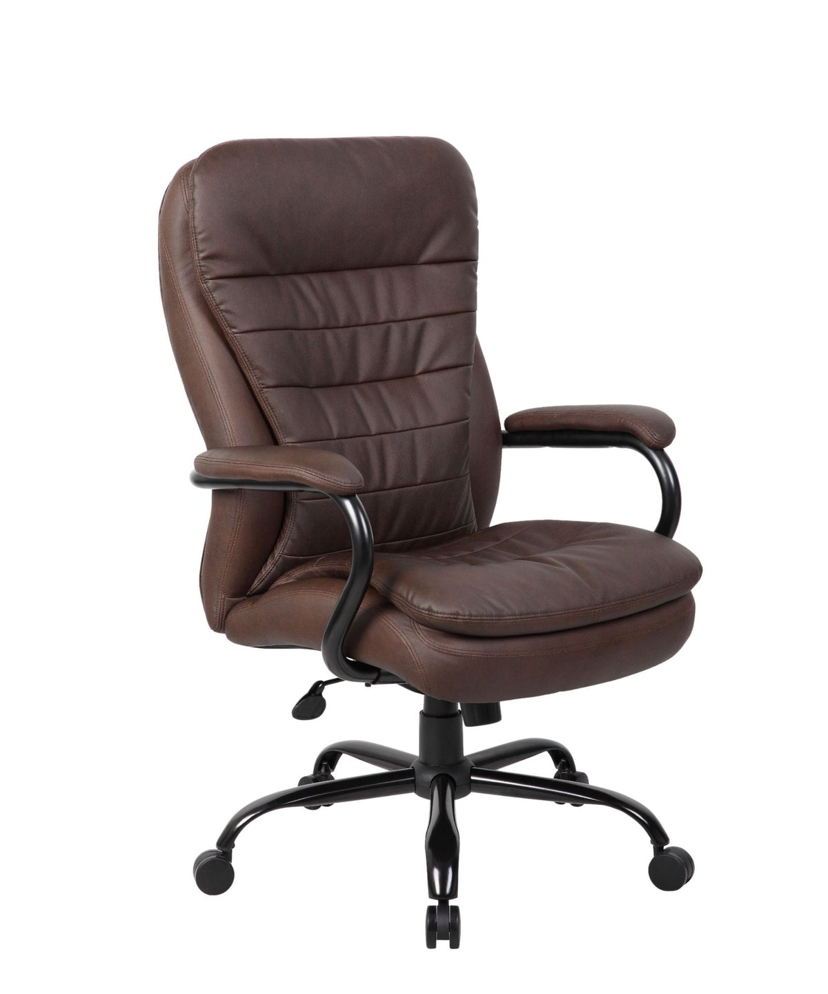 Heavy Duty Double Plush LeatherPlus Chair - Interstate Furniture Distributors