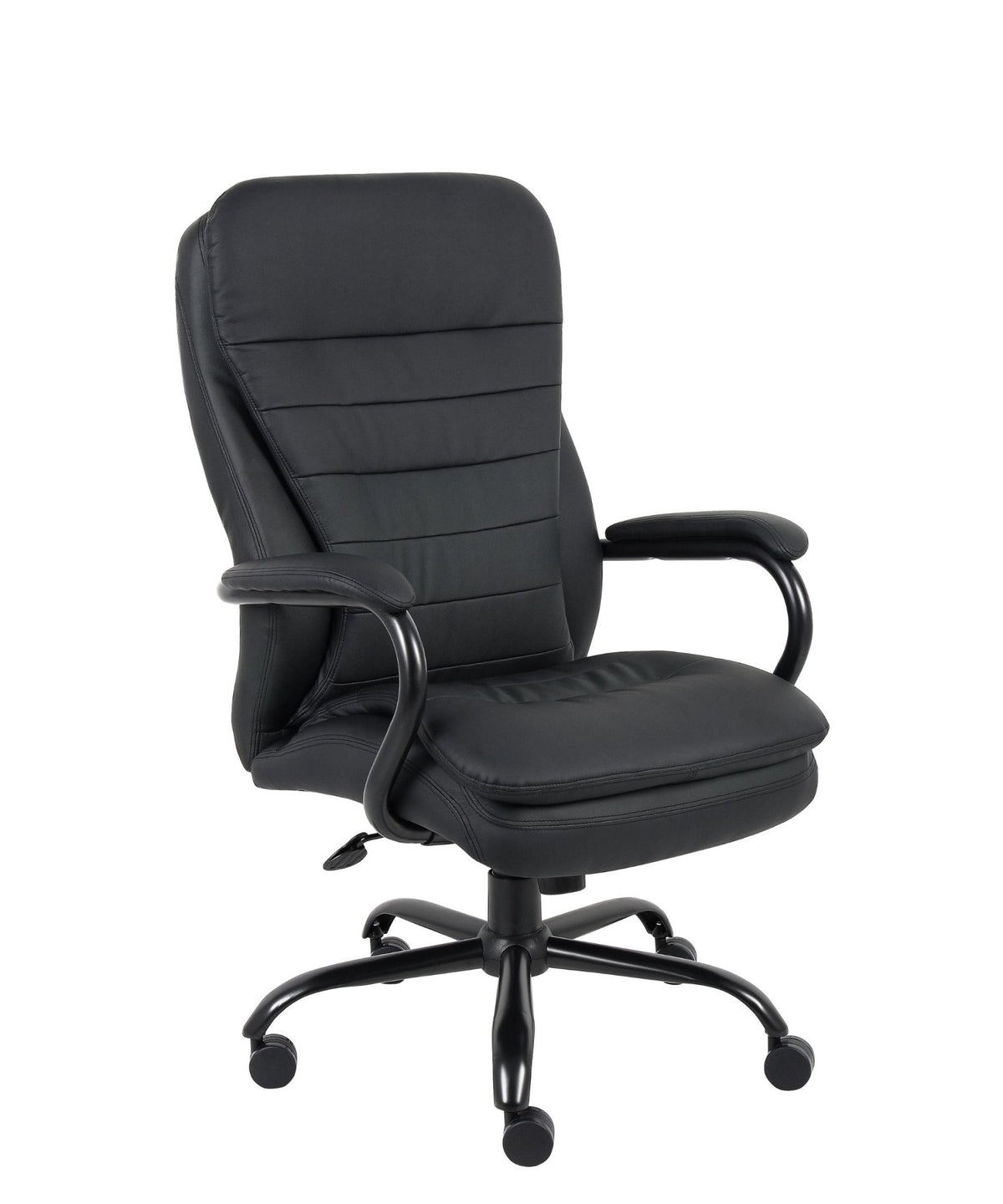Heavy Duty Double Plush LeatherPlus Chair - Interstate Furniture Distributors
