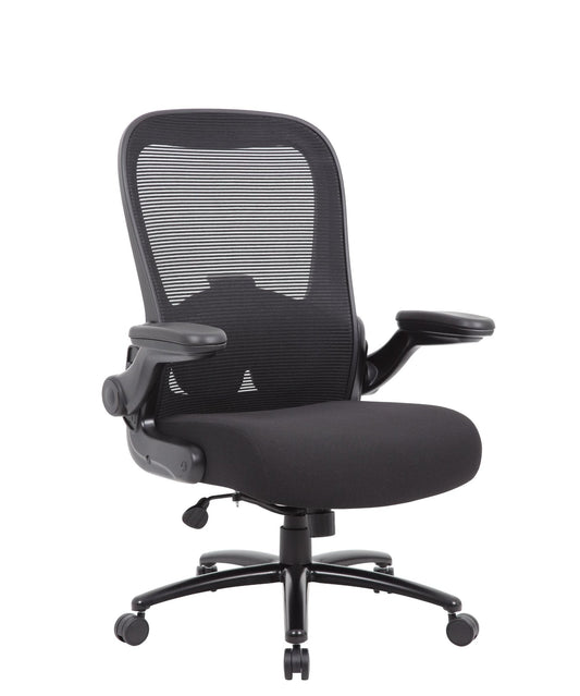 Heavy Duty Flip Arm Mesh Task Chair - Interstate Furniture Distributors