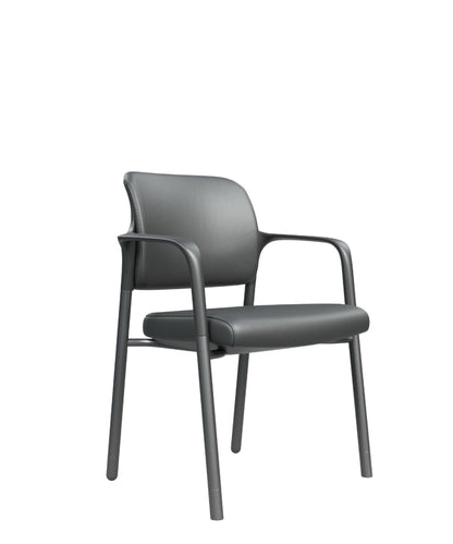 Heavy Duty Vinyl Back & Seat Guest Chair (2 per box) - Interstate Furniture Distributors