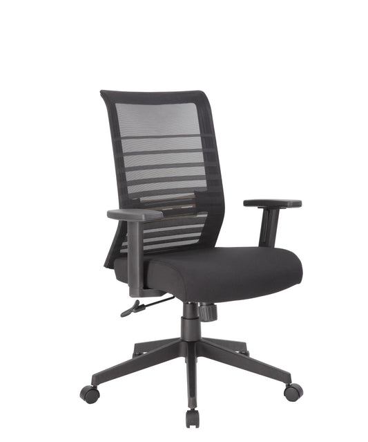 Horizontal Mesh Back Task Chair with Synchro-Tilt Mechanism - Interstate Furniture Distributors