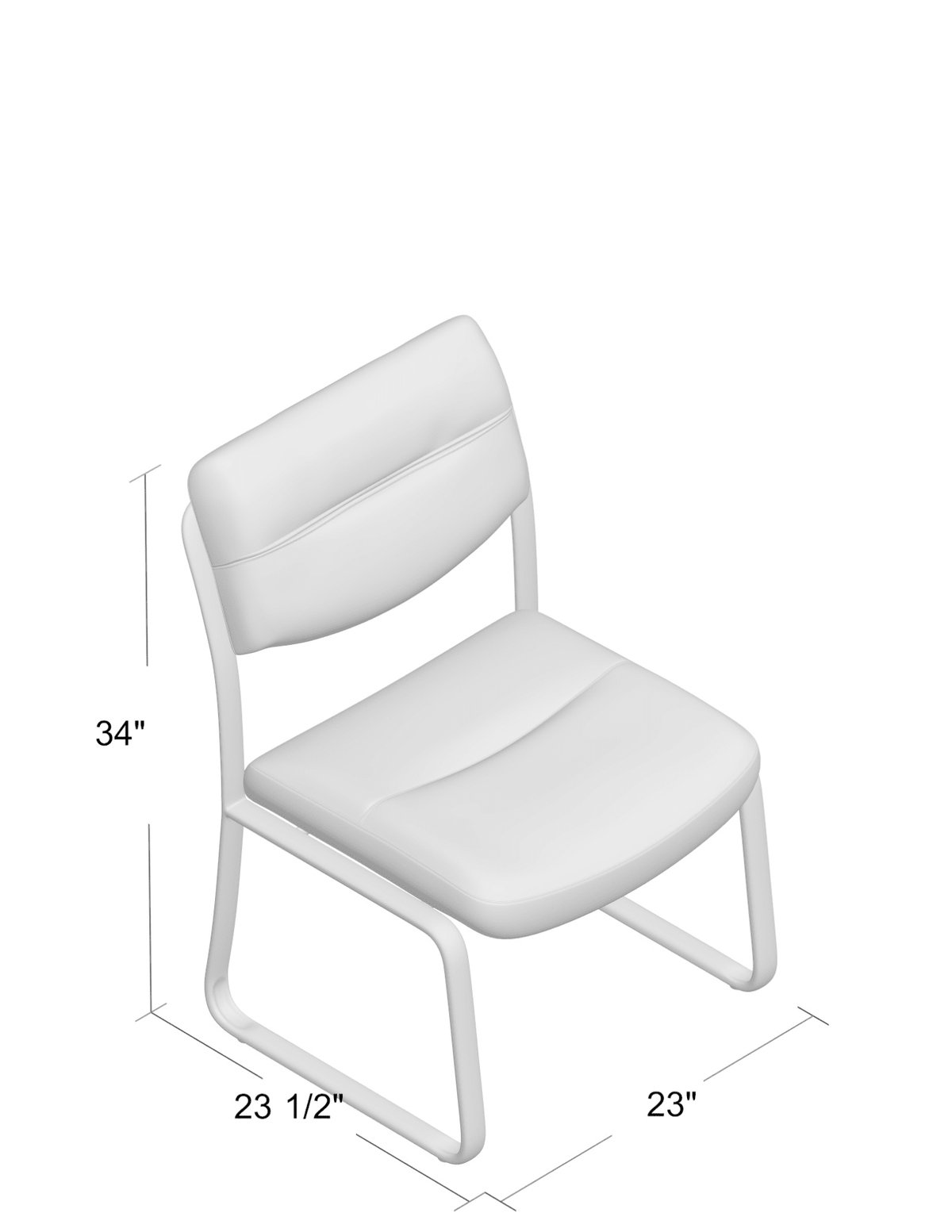 Leather Plus Guest Office Chair - Interstate Furniture Distributors