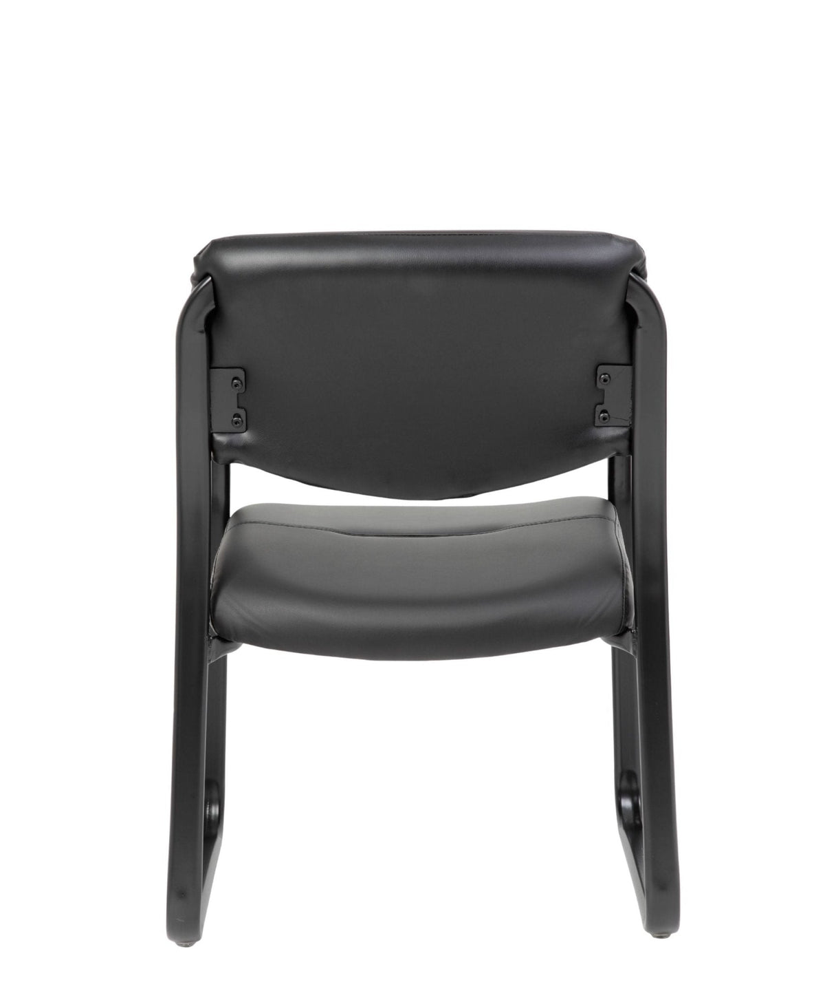 Leather Sled Base Side Chair W/ Arms - Interstate Furniture Distributors