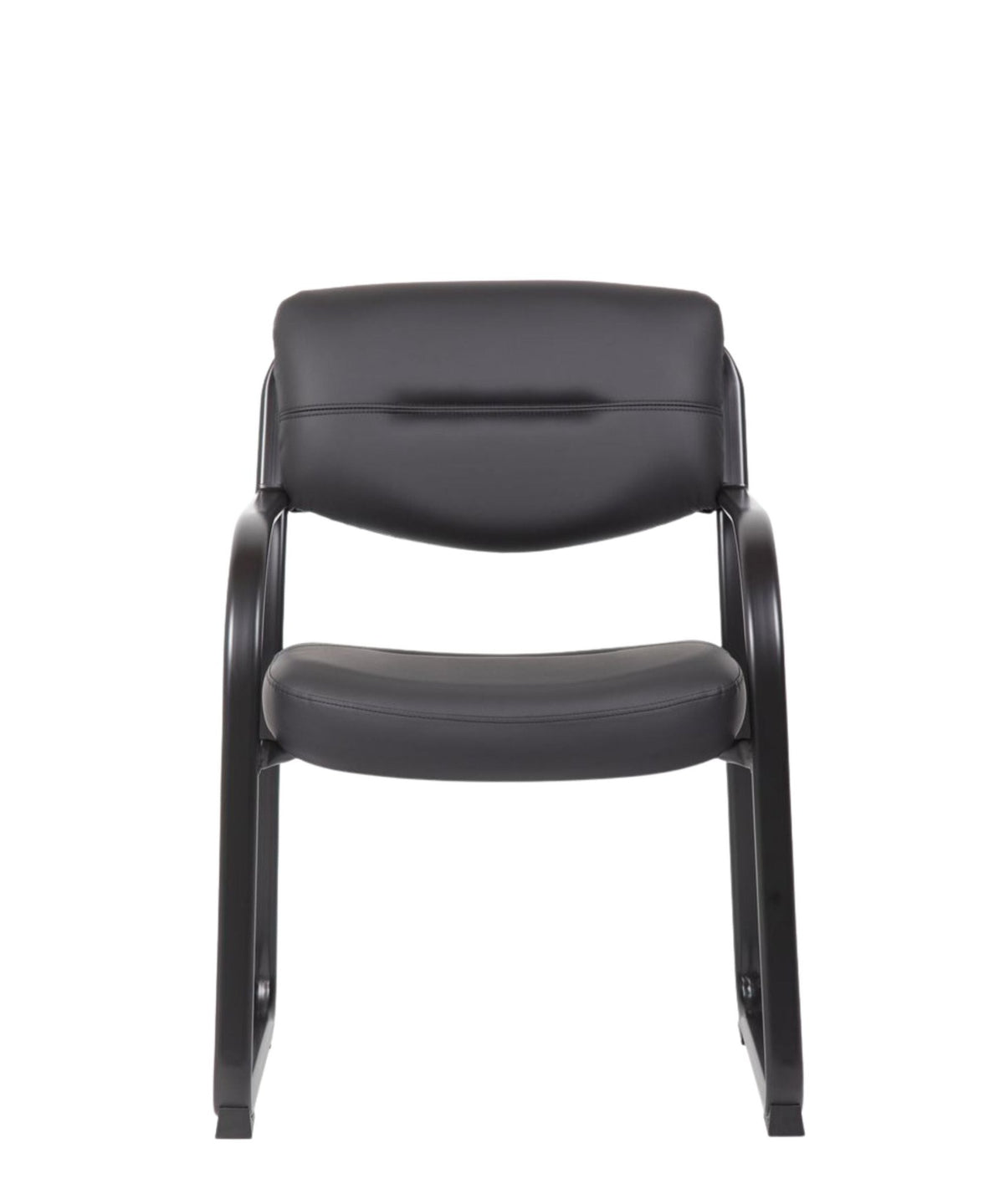 Leather Sled Base Side Chair W/ Arms - Interstate Furniture Distributors