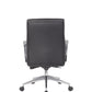 Modern Conference Chair with Aluminum Arm & Base - Interstate Furniture Distributors